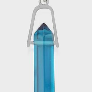 Alex and Ani Blue December Glass Pendant